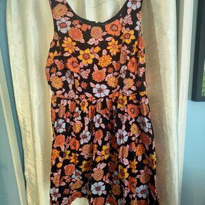 Vintage Modcloth sleeveless summer dress, floral
